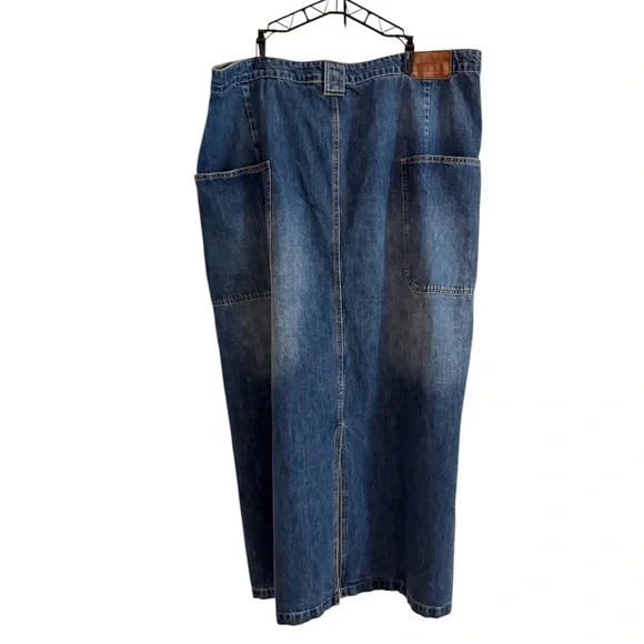 Telfar Long Jean Skirt - Blue Denim sz 2XL NWT